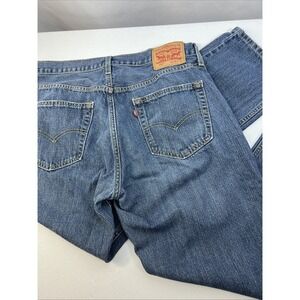 Levi's 559 Mens Blue Denim 100% Cotton Classic Fit Straight Leg Size 35